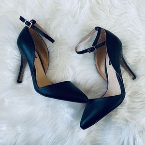 Forever 21 Black Strap Heels
